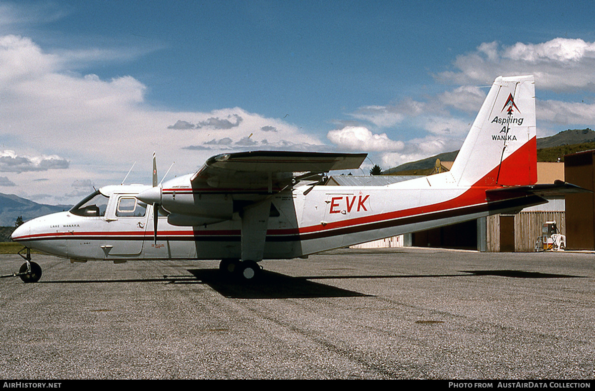 Aircraft Photo of ZK-EVK / EVK | Britten-Norman BN-2A-26 Islander | Aspiring Air | AirHistory.net #679851
