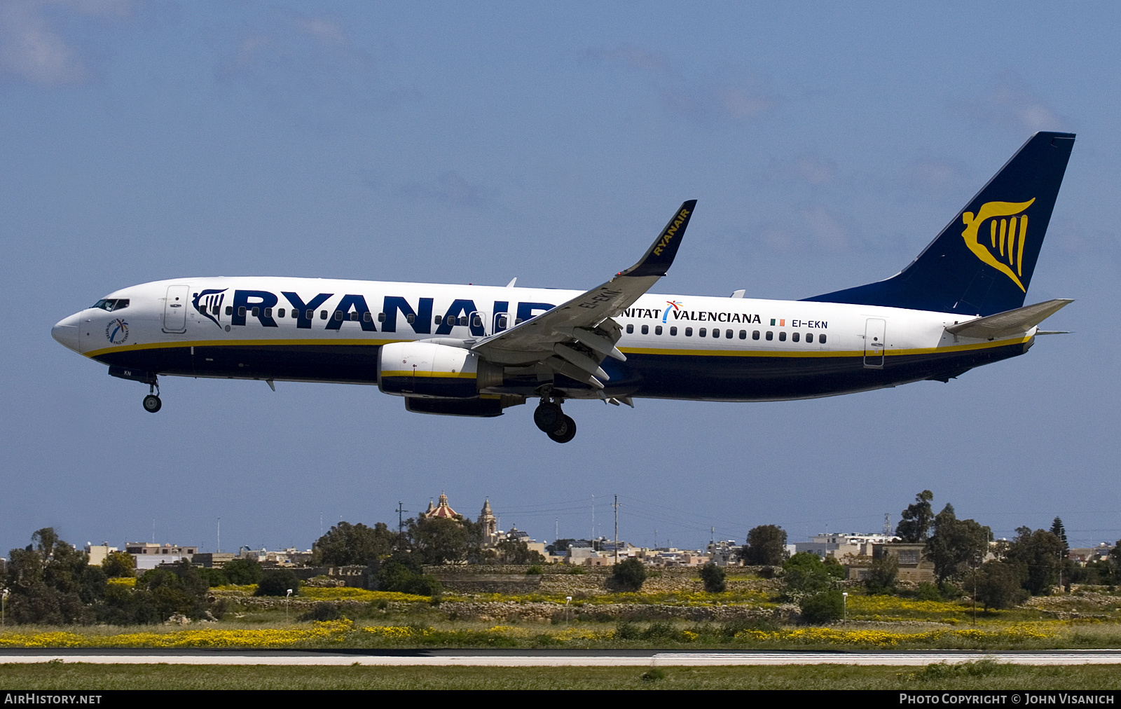 Aircraft Photo of EI-EKN | Boeing 737-8AS | Ryanair | AirHistory.net #679887