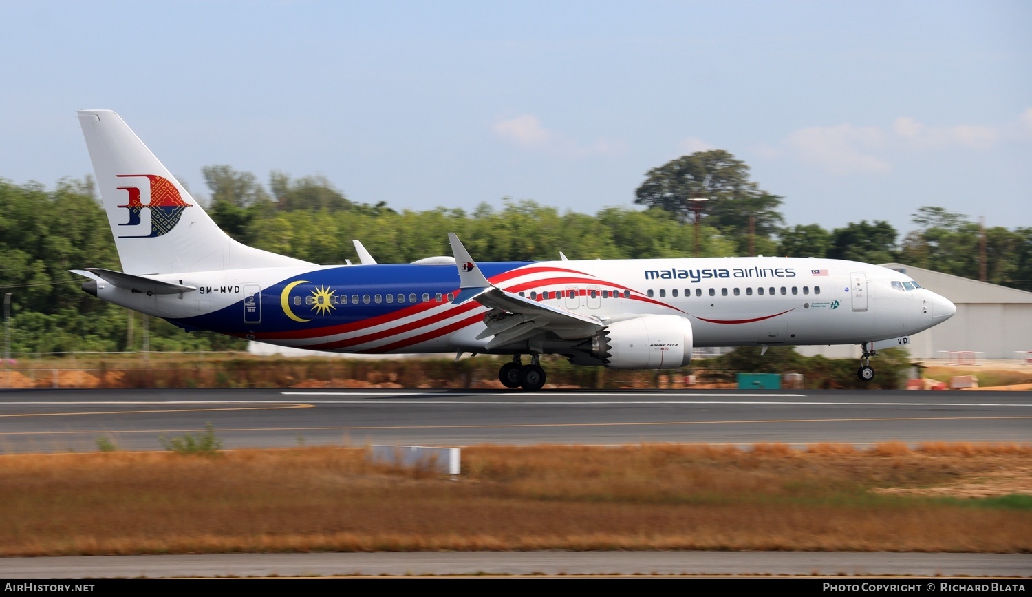 Aircraft Photo of 9M-MVD | Boeing 737-8 Max 8 | Malaysia Airlines | AirHistory.net #680009