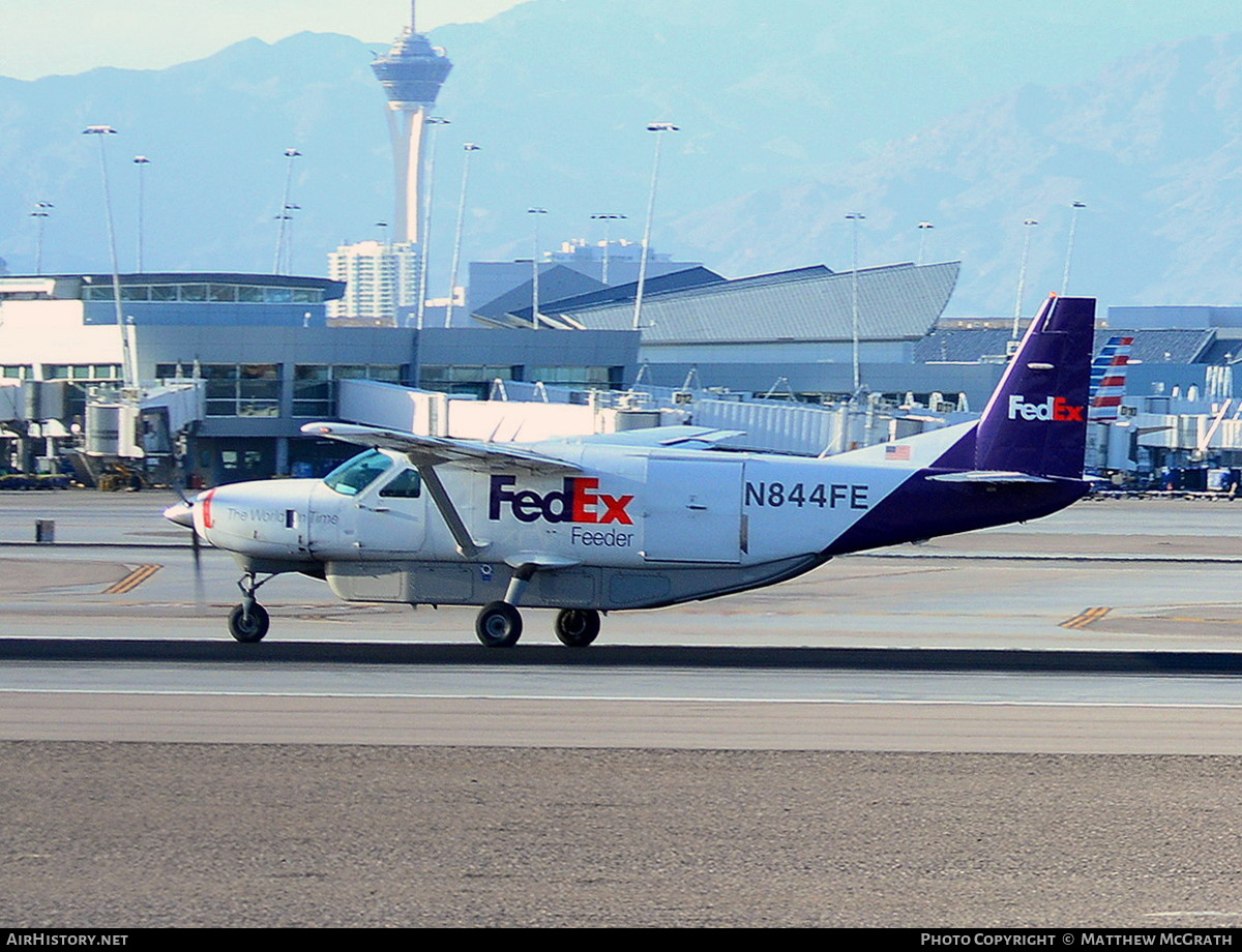Aircraft Photo of N844FE | Cessna 208B Super Cargomaster | FedEx Feeder | AirHistory.net #680116