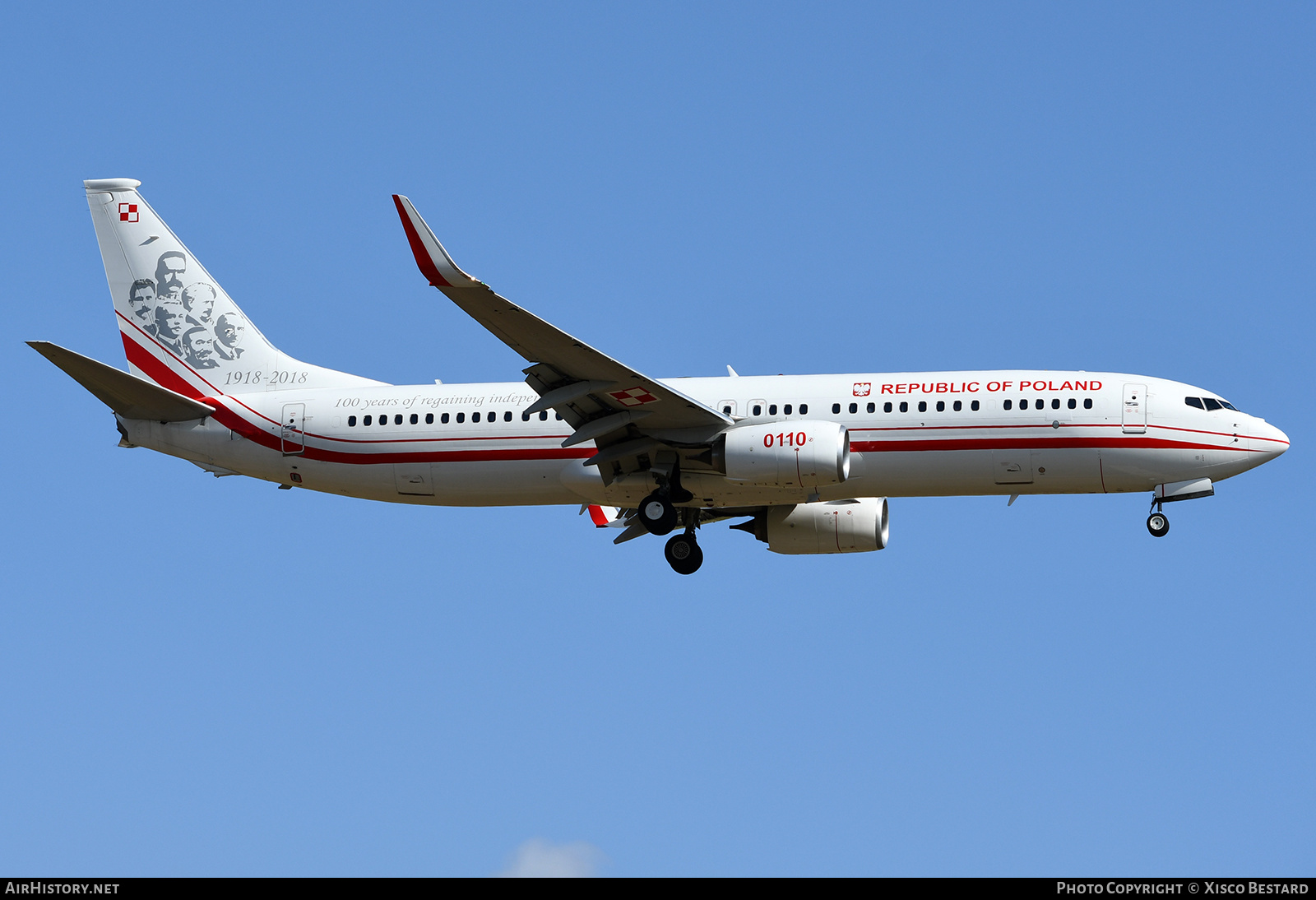 Aircraft Photo of 0110 | Boeing 737-800 | Poland - Air Force | AirHistory.net #680126