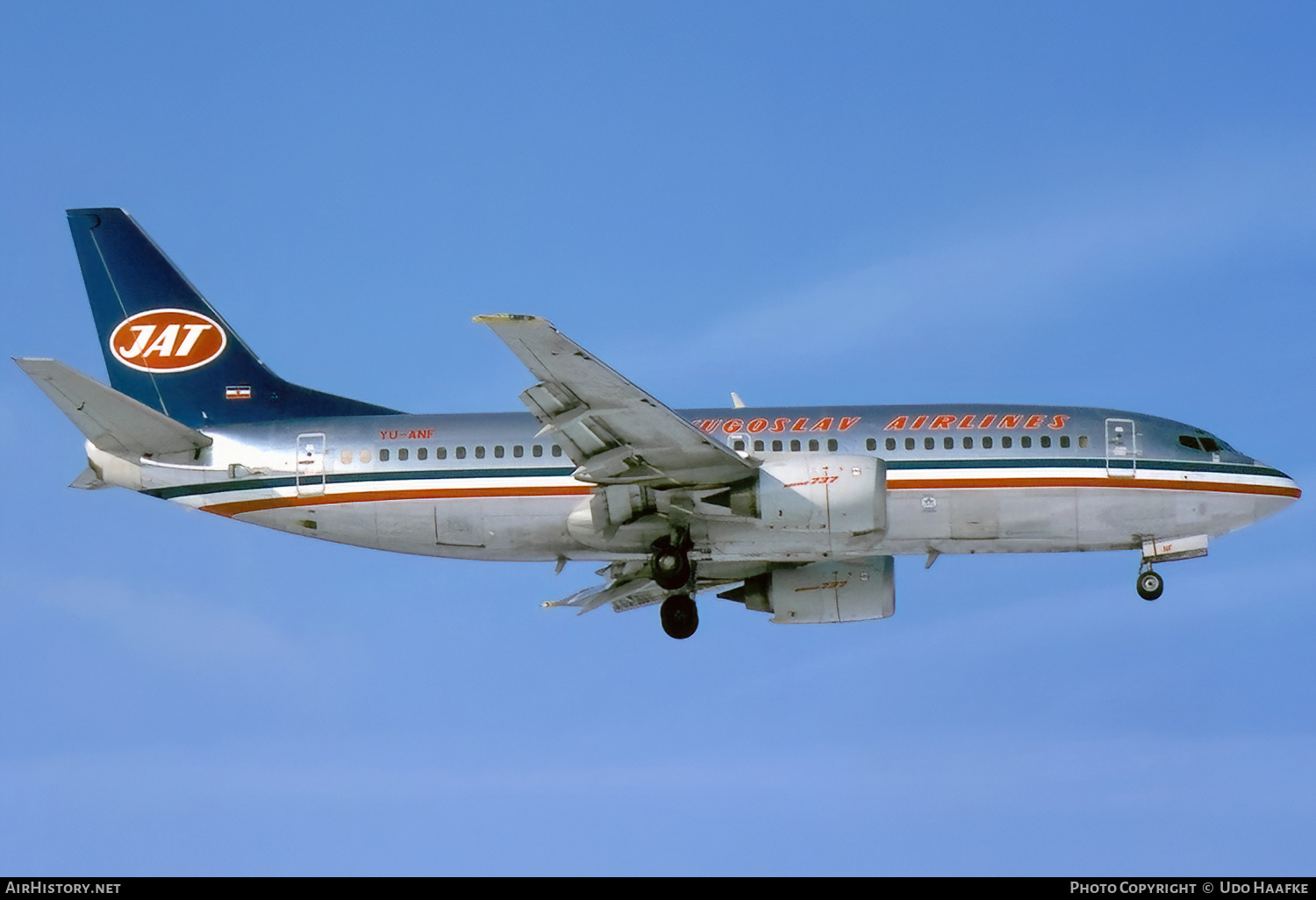 Aircraft Photo of YU-ANF | Boeing 737-3H9 | JAT Yugoslav Airlines - Jugoslovenski Aerotransport | AirHistory.net #680159