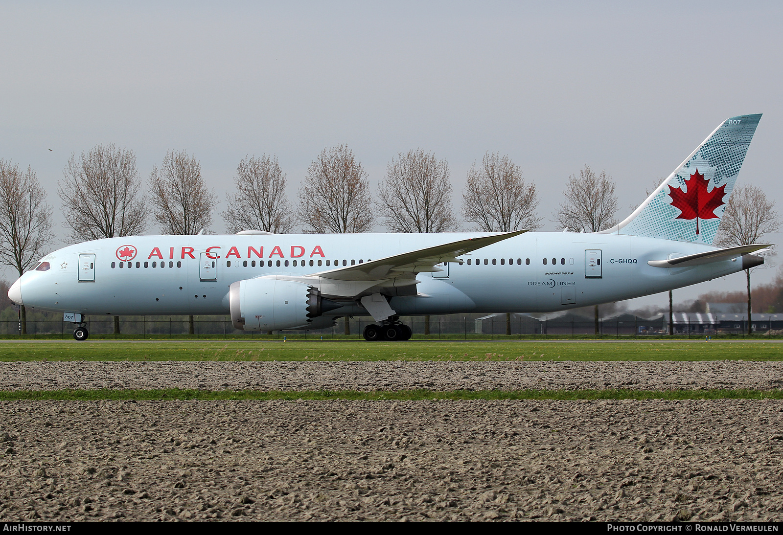Aircraft Photo of C-GHQQ | Boeing 787-8 Dreamliner | Air Canada | AirHistory.net #680169