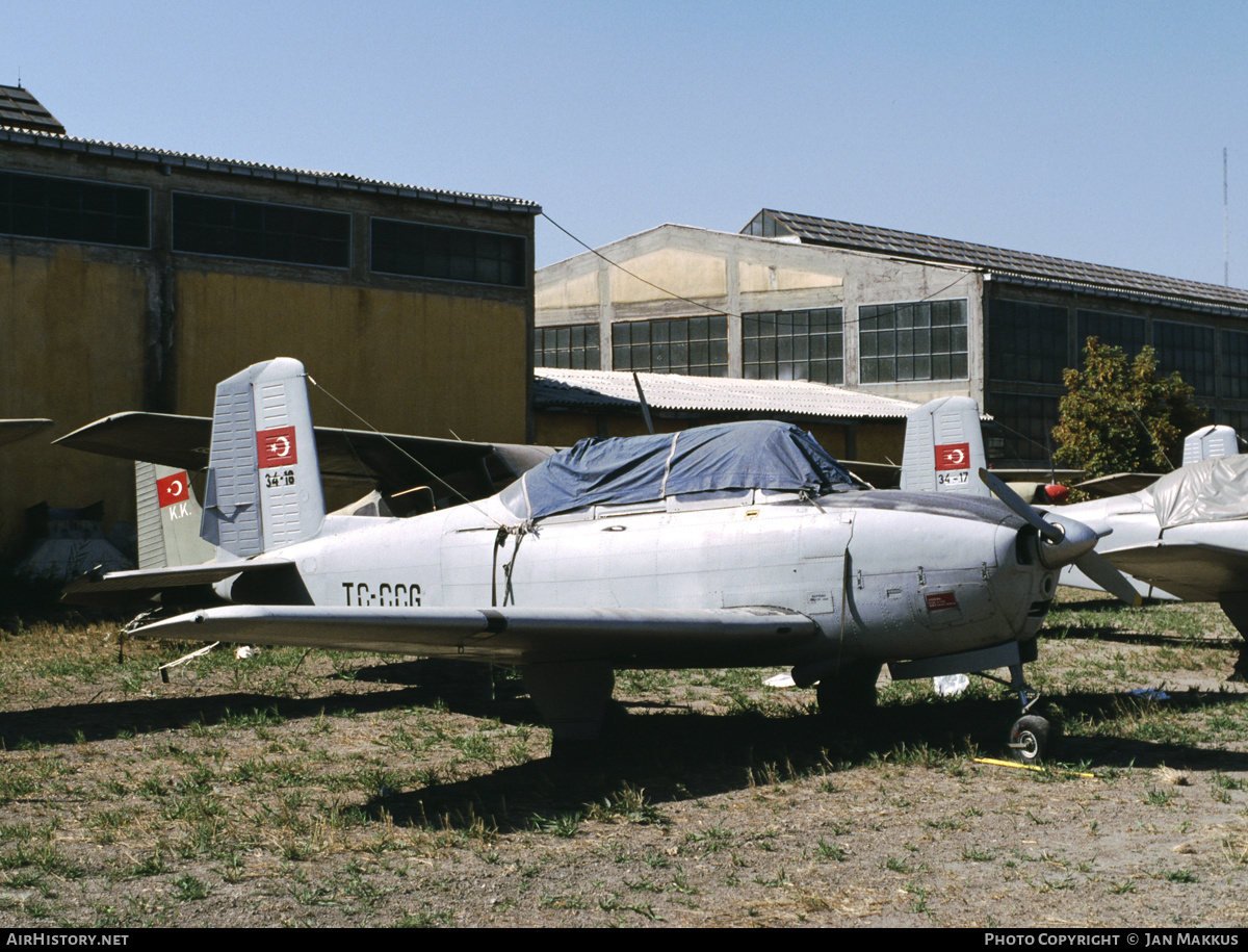 Aircraft Photo of TC-CCG / 34-18 | Beech T-34A Mentor (45) | AirHistory.net #680205
