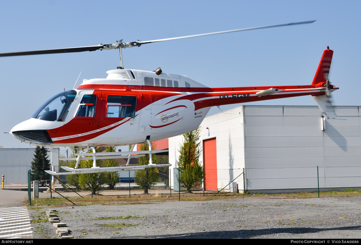 Aircraft Photo of OO-EGM | Bell 206B JetRanger II | STB Copter | AirHistory.net #680272