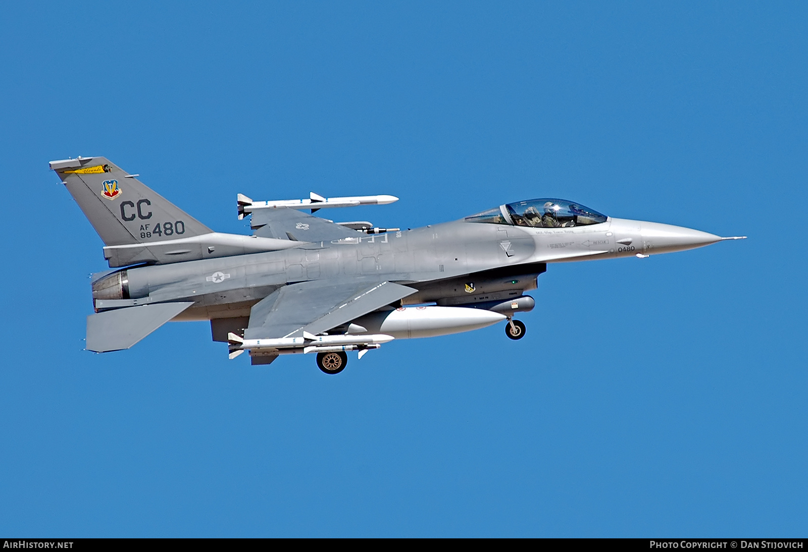 Aircraft Photo of 88-0480 / AF88-480 | General Dynamics F-16C Fighting Falcon | USA - Air Force | AirHistory.net #680290