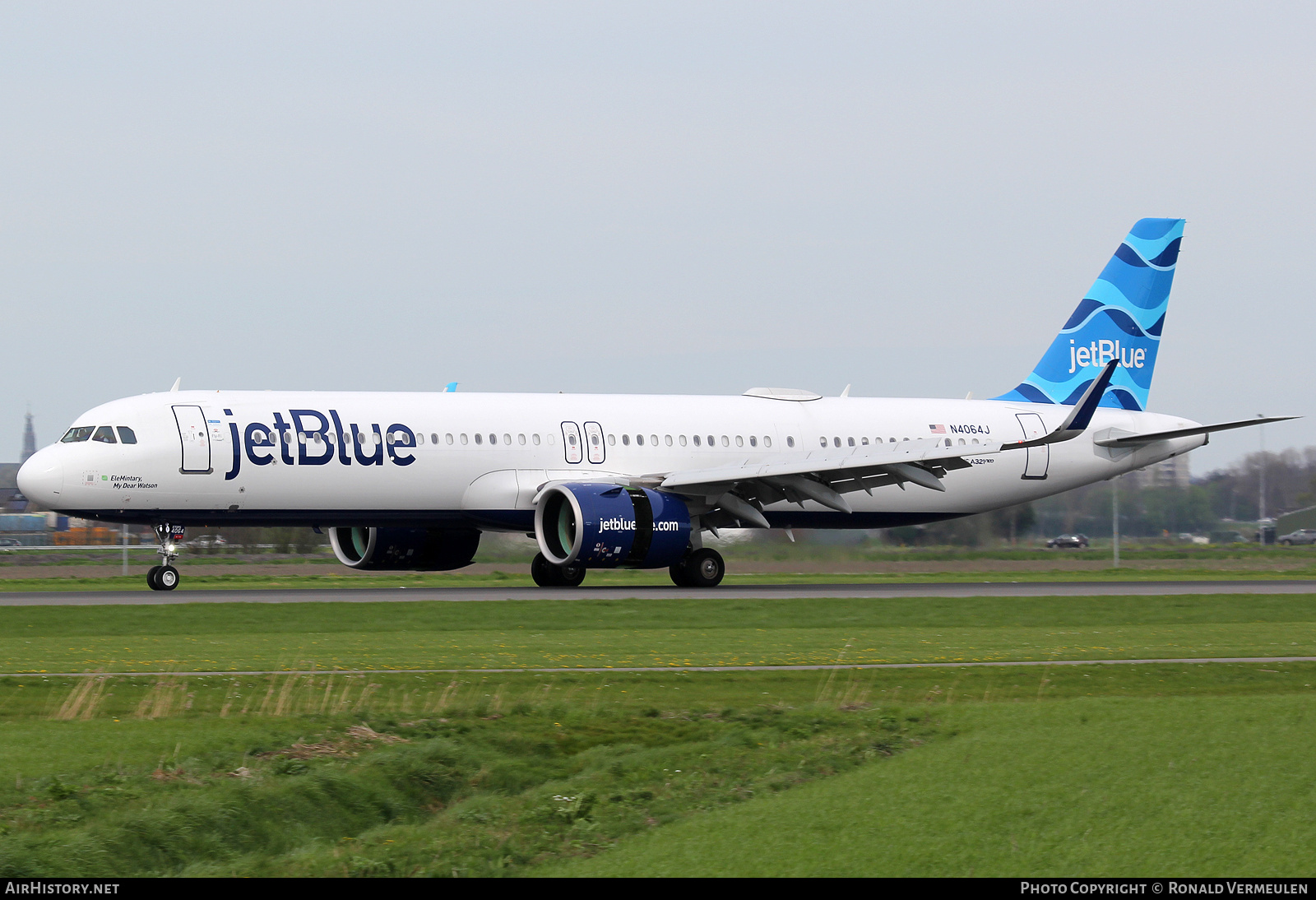 Aircraft Photo of N4064J | Airbus A321-271NX | JetBlue Airways | AirHistory.net #680292