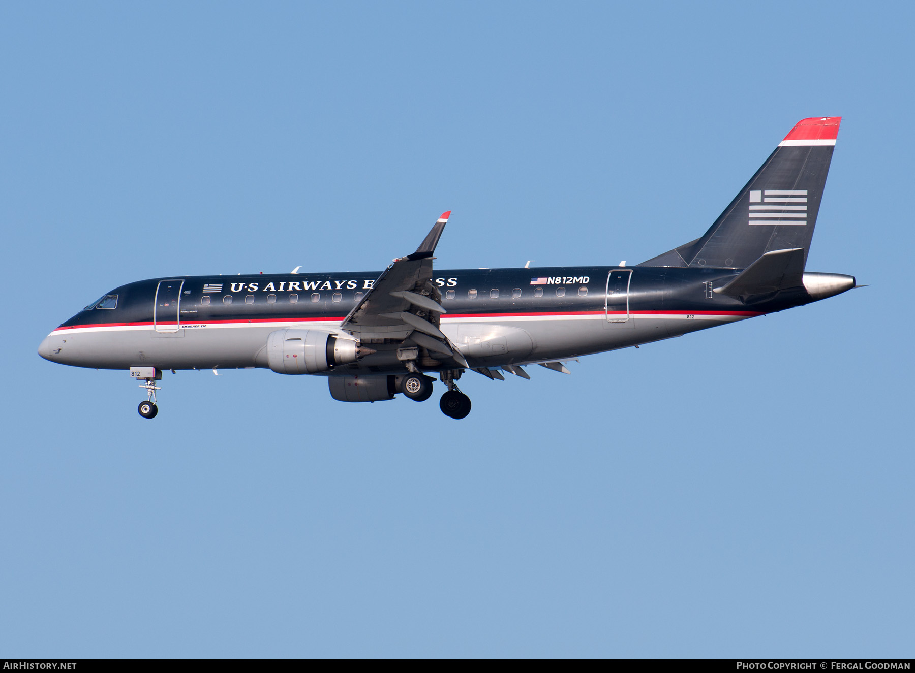 Aircraft Photo of N812MD | Embraer 170SU (ERJ-170-100SU) | US Airways Express | AirHistory.net #680296