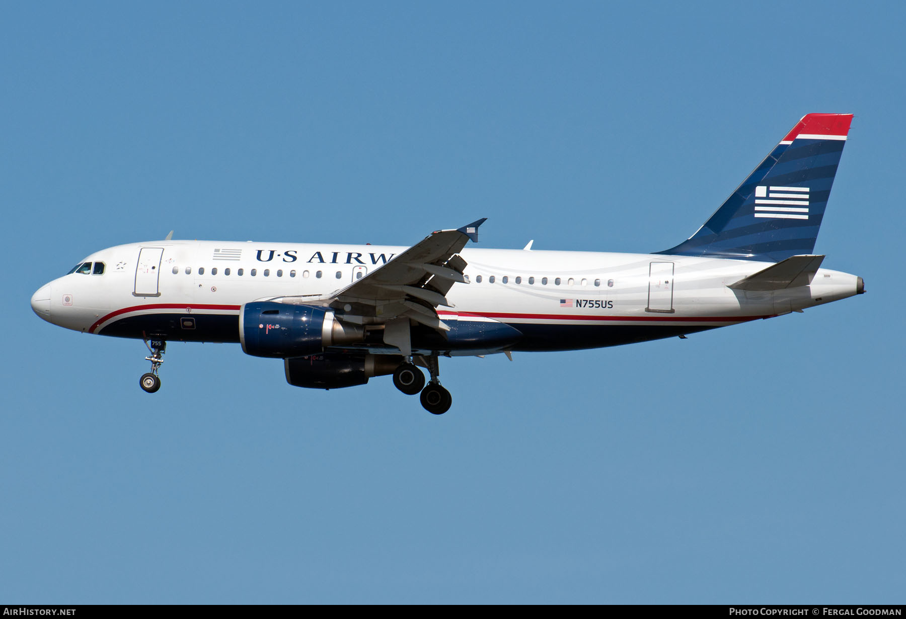 Aircraft Photo of N755US | Airbus A319-112 | US Airways | AirHistory.net #680303