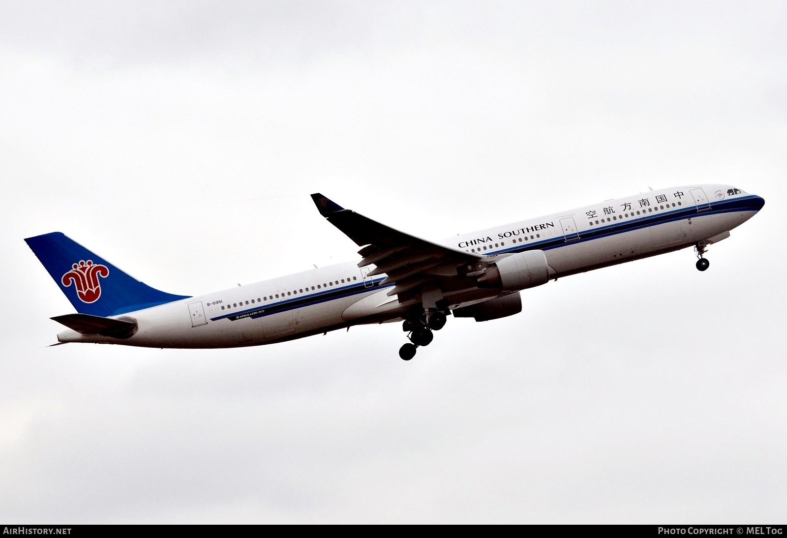 Aircraft Photo of B-5951 | Airbus A330-323 | China Southern Airlines | AirHistory.net #680333