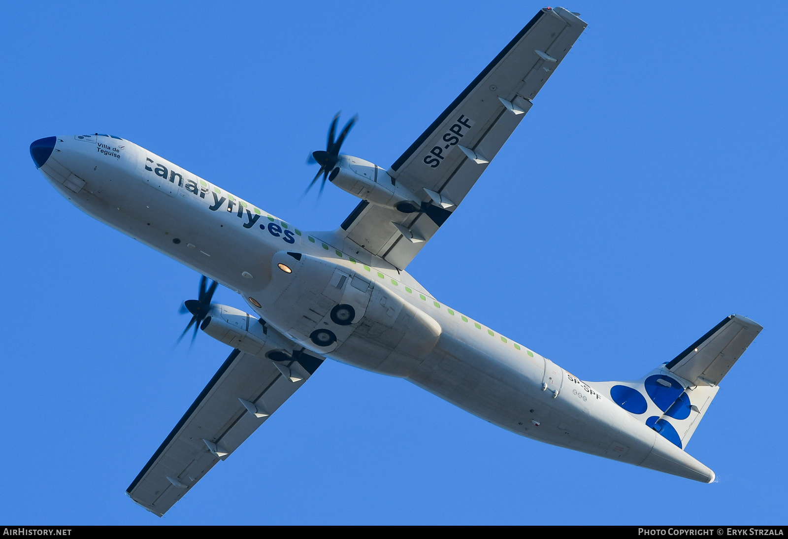Aircraft Photo of SP-SPF | ATR ATR-72-500/F (ATR-72-212A) | Canaryfly | AirHistory.net #680337