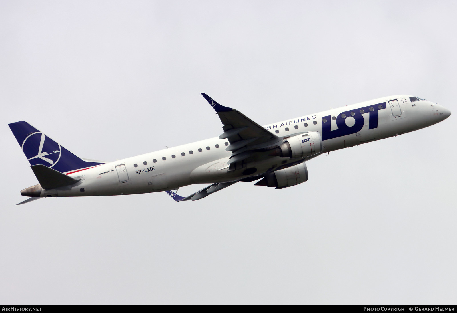 Aircraft Photo of SP-LME | Embraer 190AR (ERJ-190-100IGW) | LOT Polish Airlines - Polskie Linie Lotnicze | AirHistory.net #680360