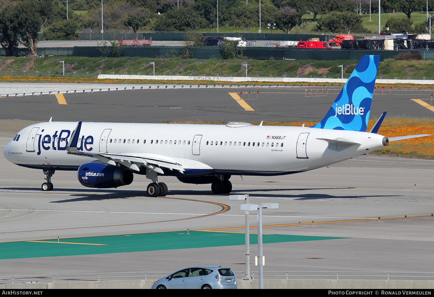 Aircraft Photo of N968JT | Airbus A321-231 | JetBlue Airways | AirHistory.net #680450