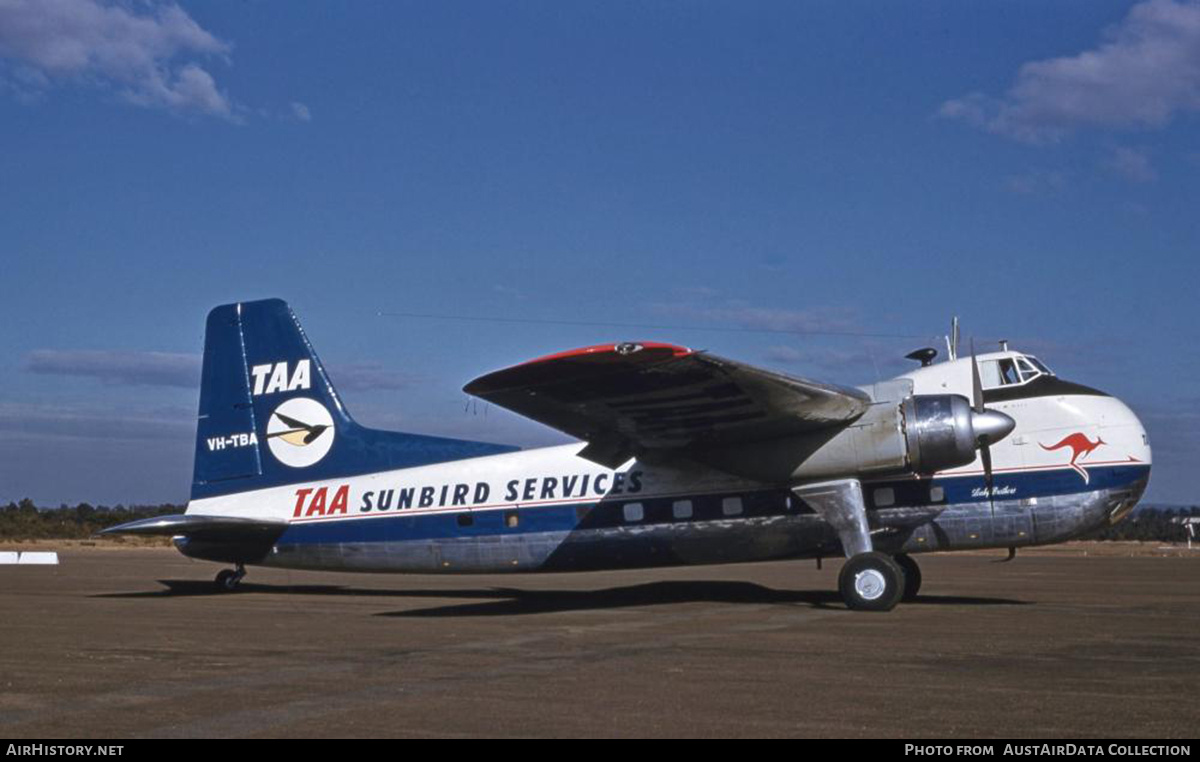 Aircraft Photo of VH-TBA | Bristol 170 Freighter Mk31 | TAA Sunbird Services | AirHistory.net #680472