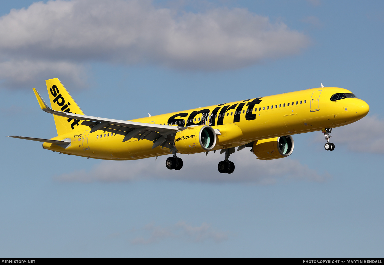 Aircraft Photo of N715NK | Airbus A321-271NX | Spirit Airlines | AirHistory.net #680501