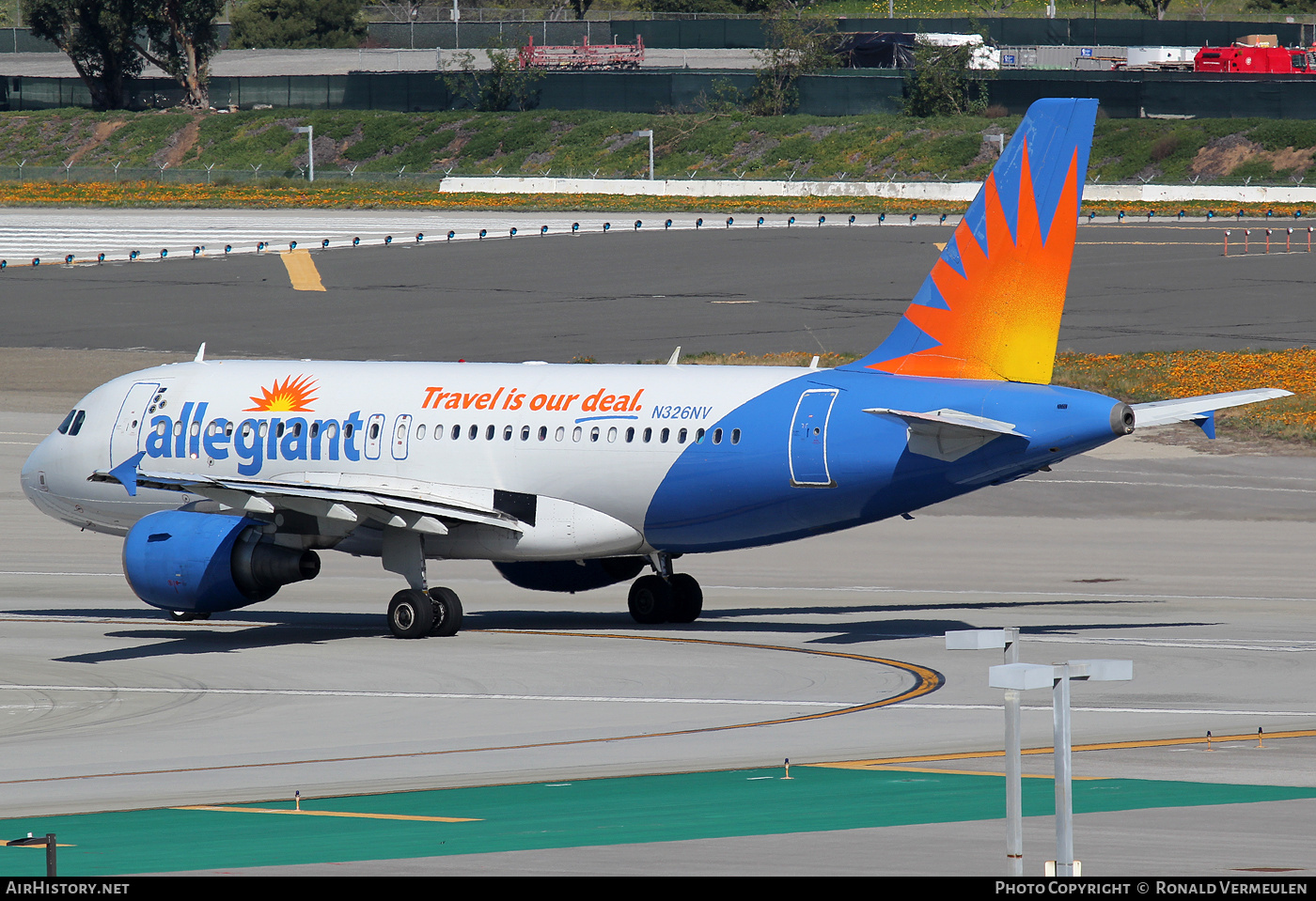 Aircraft Photo of N326NV | Airbus A319-111 | Allegiant Air | AirHistory.net #680585