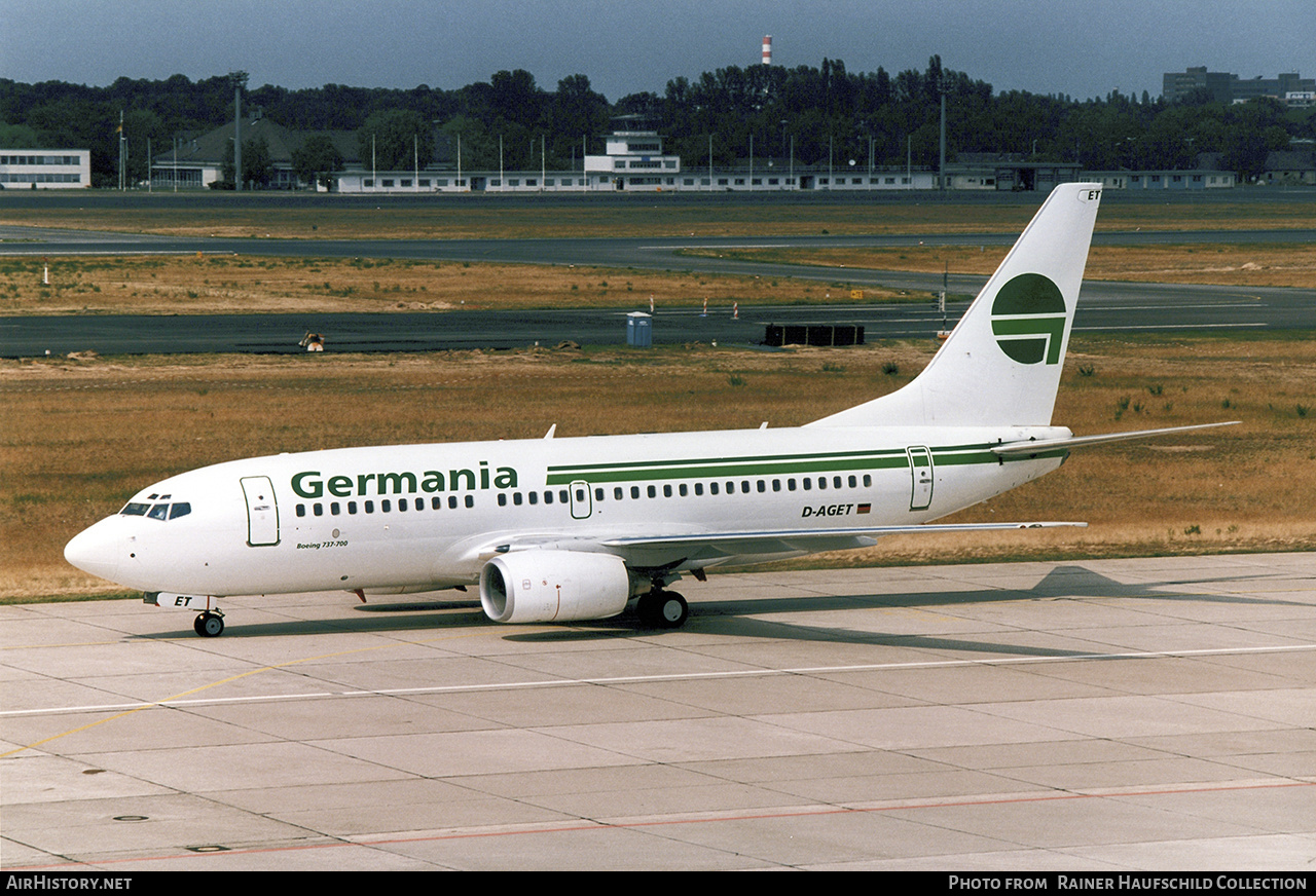 Aircraft Photo of D-AGET | Boeing 737-75B | Germania | AirHistory.net #680657