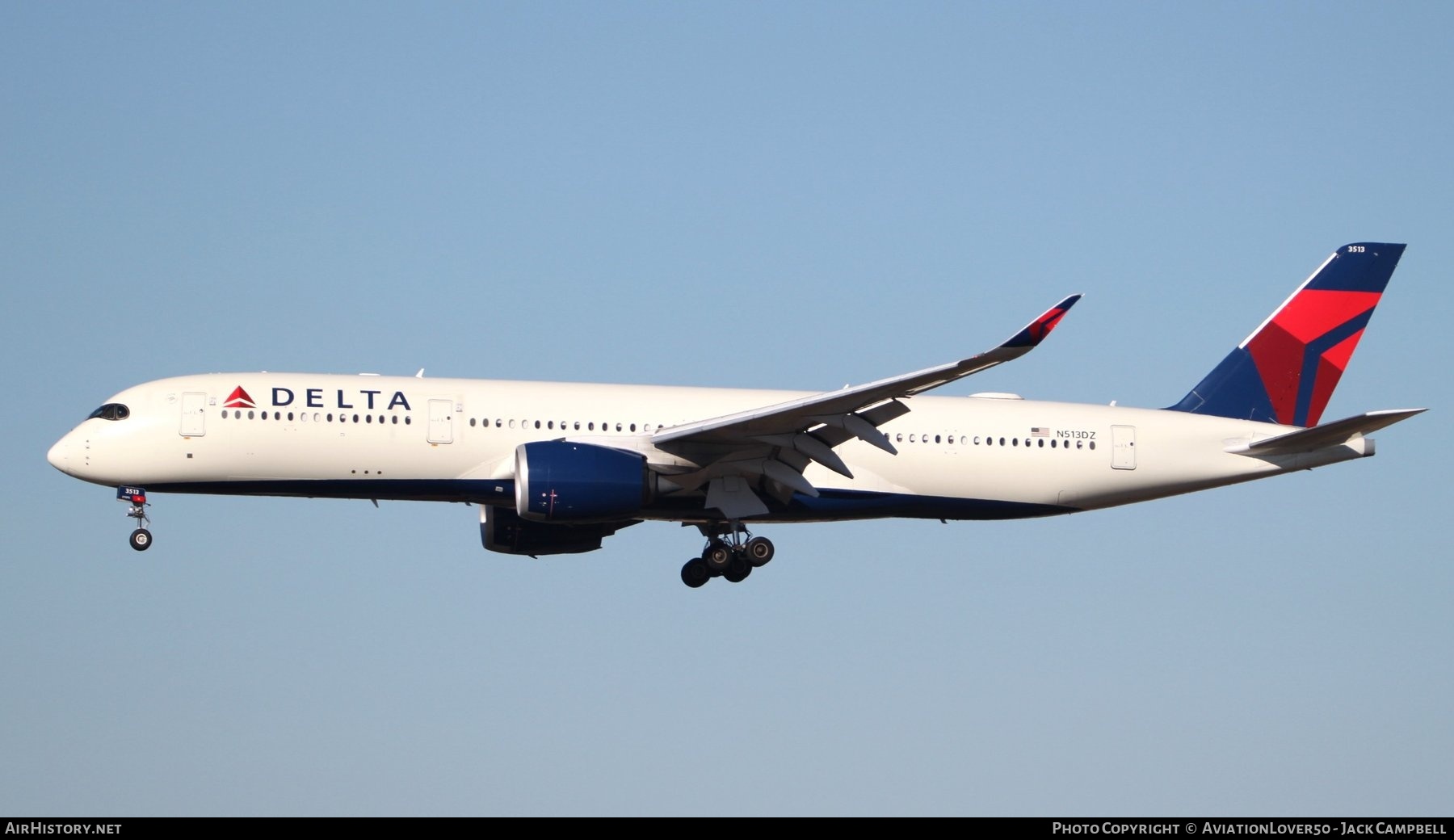 Aircraft Photo of N513DZ | Airbus A350-941 | Delta Air Lines | AirHistory.net #680759