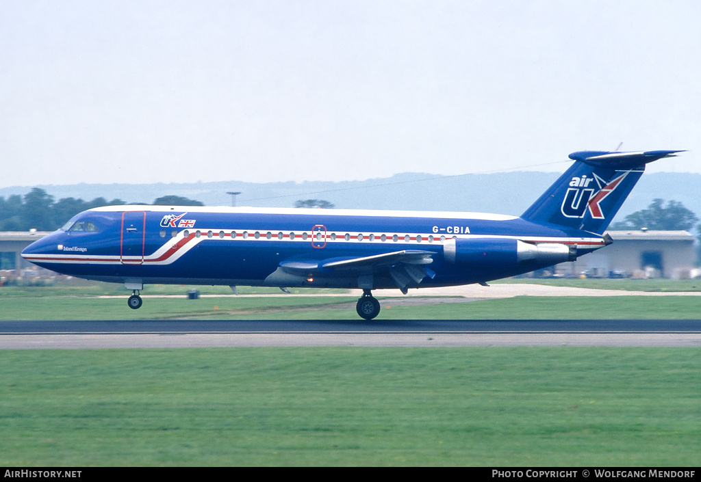 Aircraft Photo of G-CBIA | BAC 111-416EK One-Eleven | Air UK | AirHistory.net #680777