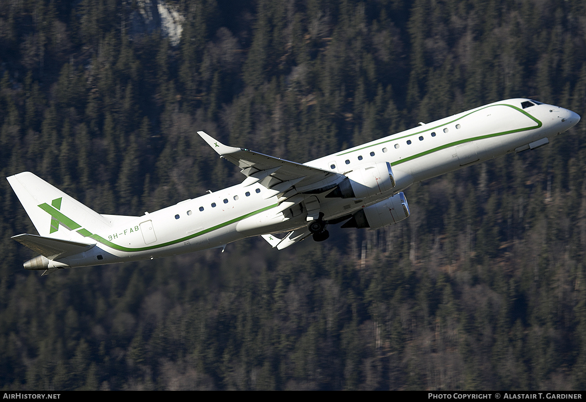 Aircraft Photo of 9H-FAB | Embraer Lineage 1000E (ERJ-190-100ECJ) | AirX Charter | AirHistory.net #680806