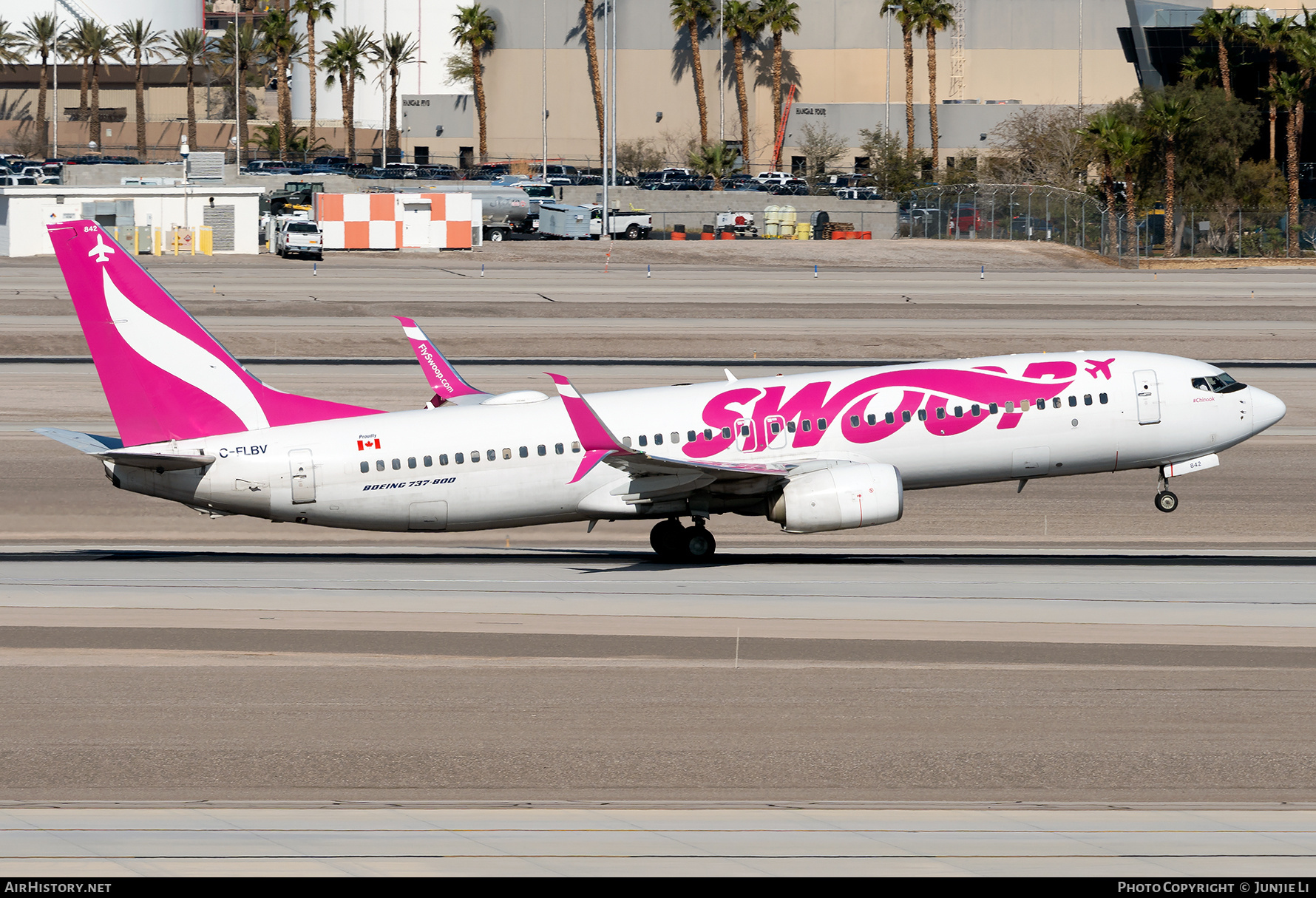 Aircraft Photo of C-FLBV | Boeing 737-8CT | Swoop | AirHistory.net #680822