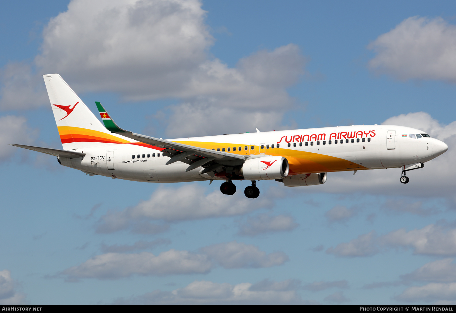 Aircraft Photo of PZ-TCV | Boeing 737-8Q8 | Surinam Airways | AirHistory.net #680854
