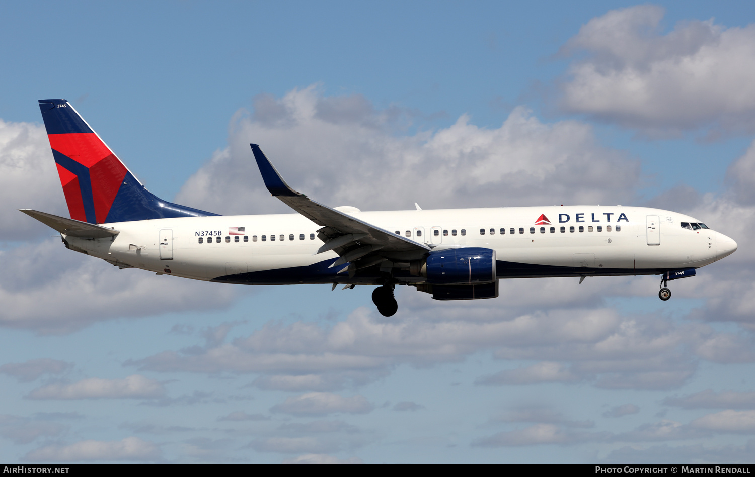 Aircraft Photo of N3745B | Boeing 737-832 | Delta Air Lines | AirHistory.net #680857