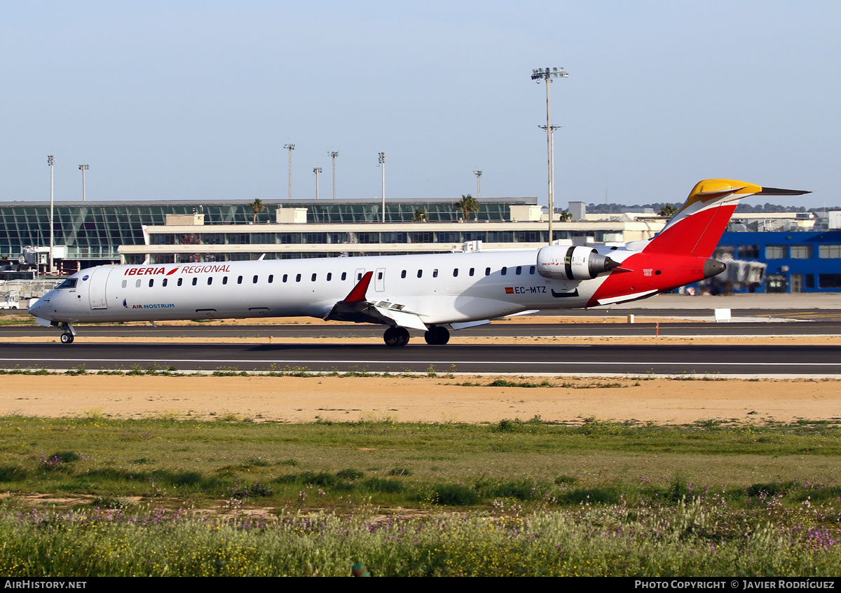 Aircraft Photo of EC-MTZ | Bombardier CRJ-1000 (CL-600-2E25) | Iberia Regional | AirHistory.net #680921