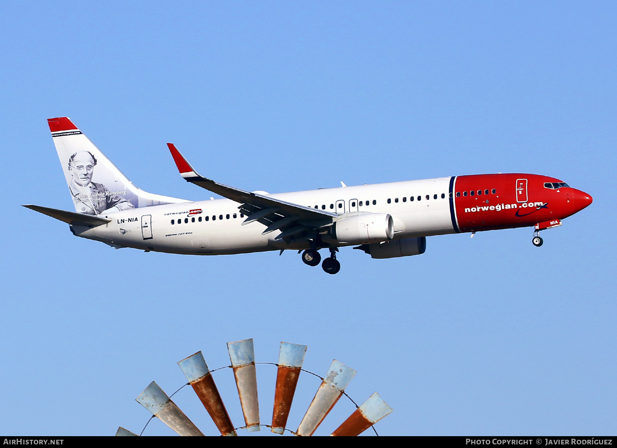 Aircraft Photo of LN-NIA | Boeing 737-8JP | Norwegian | AirHistory.net #680922