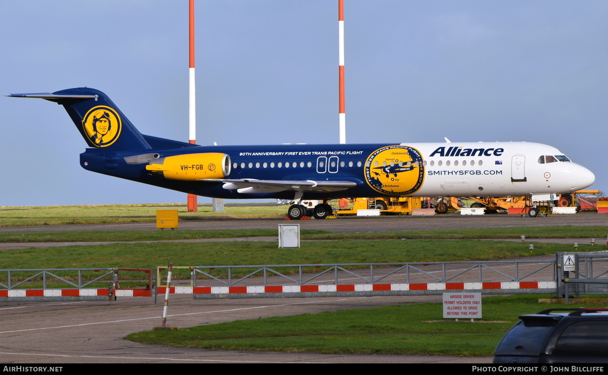 Aircraft Photo of VH-FGB | Fokker 100 (F28-0100) | Alliance Airlines | AirHistory.net #681050