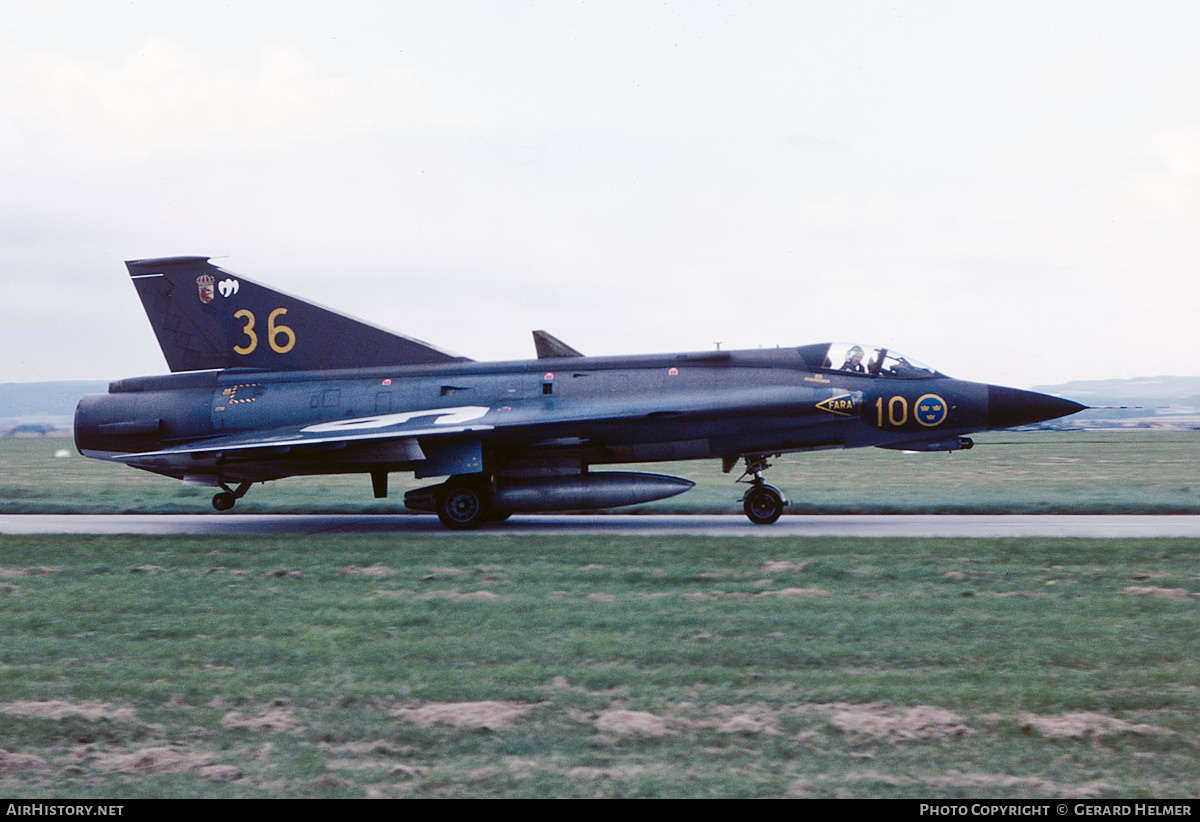 Aircraft Photo of 35581 | Saab J35F-1 Draken | Sweden - Air Force | AirHistory.net #681056