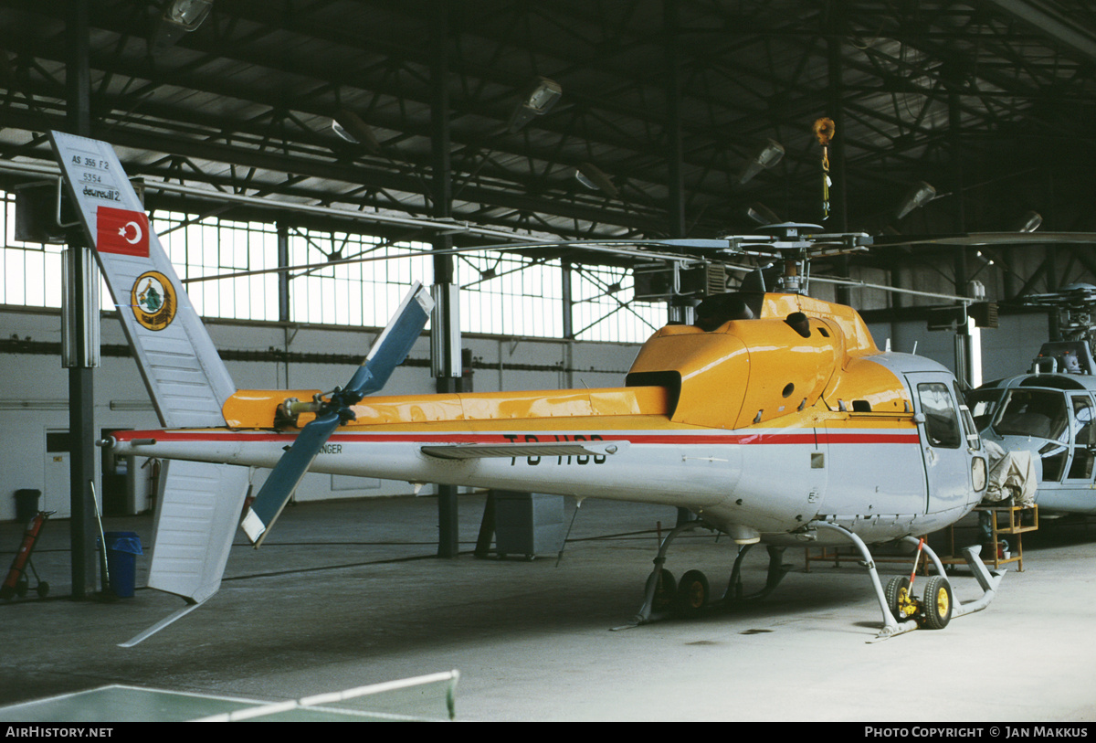 Aircraft Photo of TC-HCG | Aerospatiale AS-355F-2 Ecureuil 2 | Turkey - Orman Genel Müdürlüğü | AirHistory.net #681120