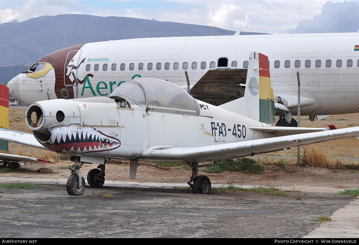 Aircraft Photo of FAB-450 | Pilatus PC-7 | Bolivia - Air Force | AirHistory.net #681163