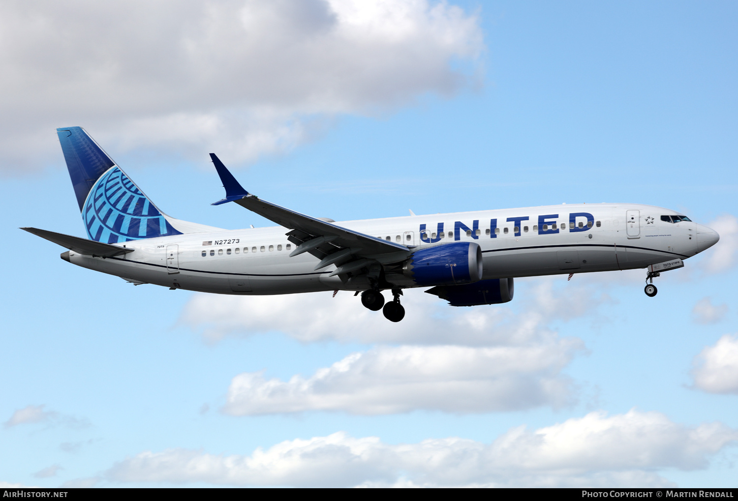 Aircraft Photo of N27273 | Boeing 737-8 Max 8 | United Airlines | AirHistory.net #681224