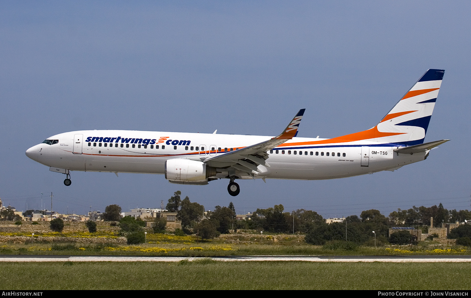 Aircraft Photo of OM-TSG | Boeing 737-82R | Smartwings | AirHistory.net #681307
