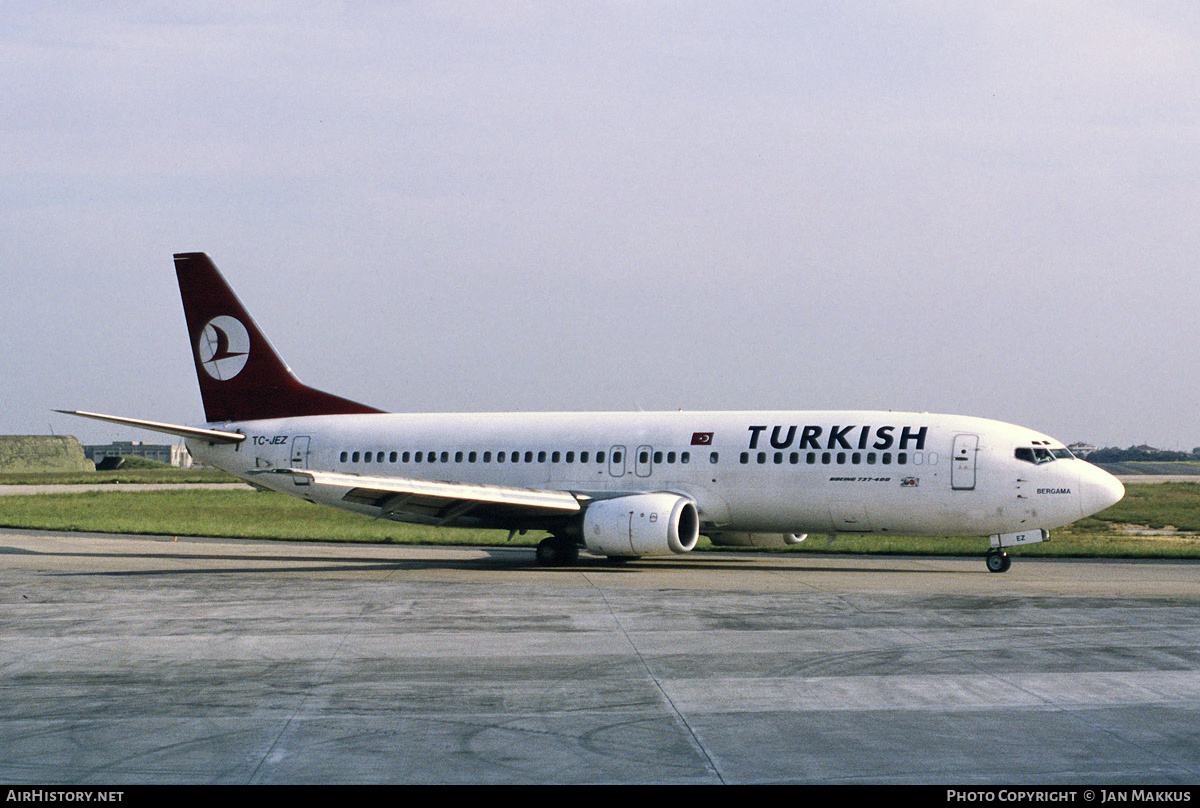 Aircraft Photo of TC-JEZ | Boeing 737-4Y0 | Turkish Airlines | AirHistory.net #681328