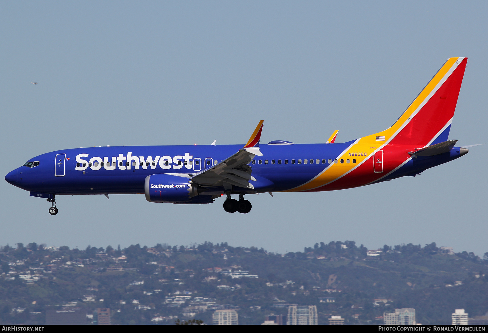 Aircraft Photo of N8836Q | Boeing 737-8 Max 8 | Southwest Airlines | AirHistory.net #681434