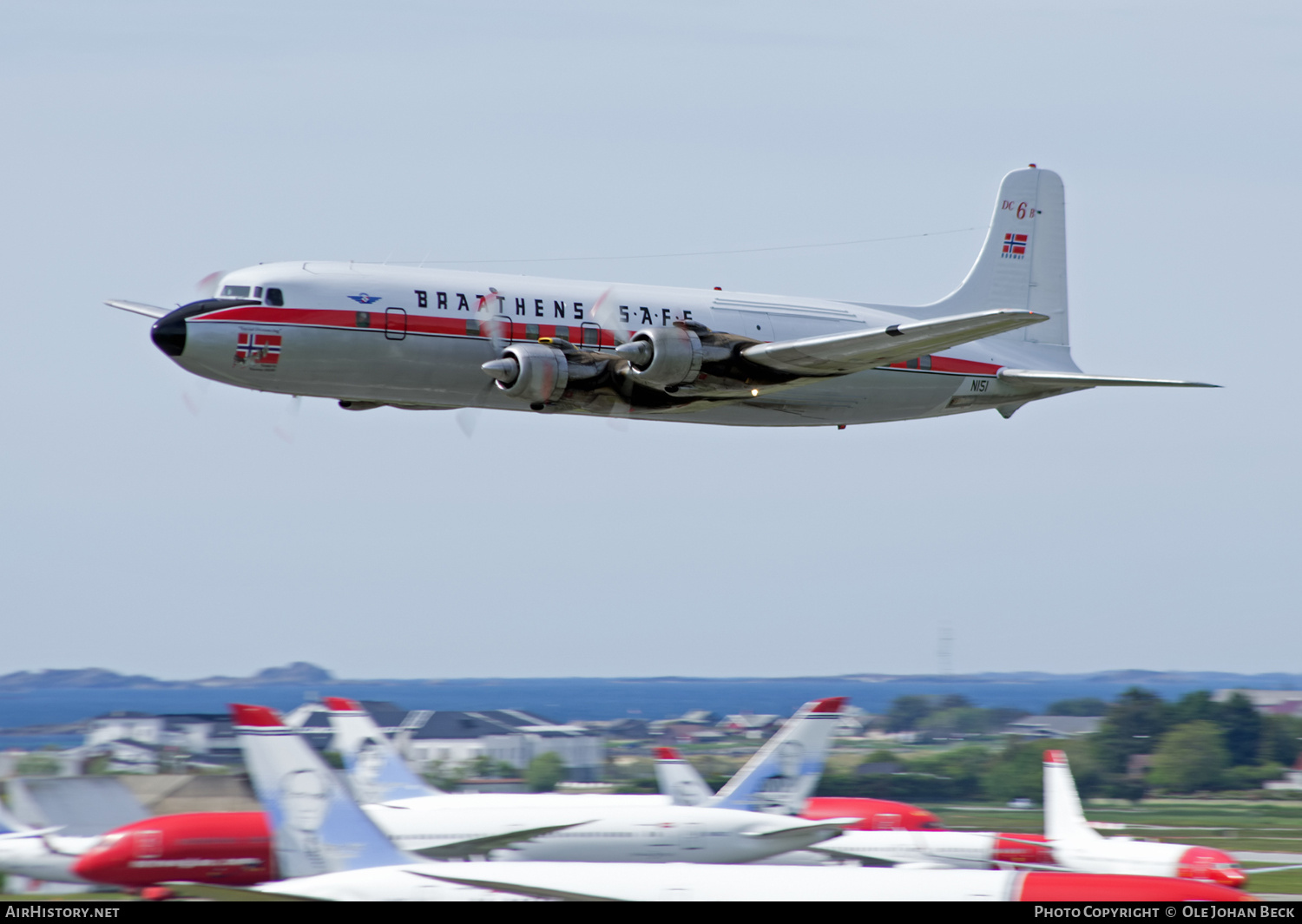 Aircraft Photo of N151 | Douglas DC-6B(F) | Everts Air Cargo | Braathens SAFE | AirHistory.net #681453