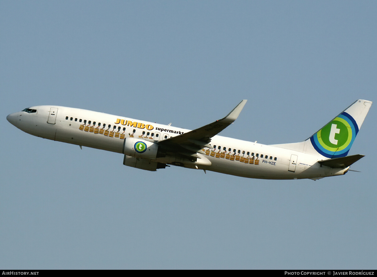 Aircraft Photo of PH-HZE | Boeing 737-8K2 | Transavia | AirHistory.net #681458