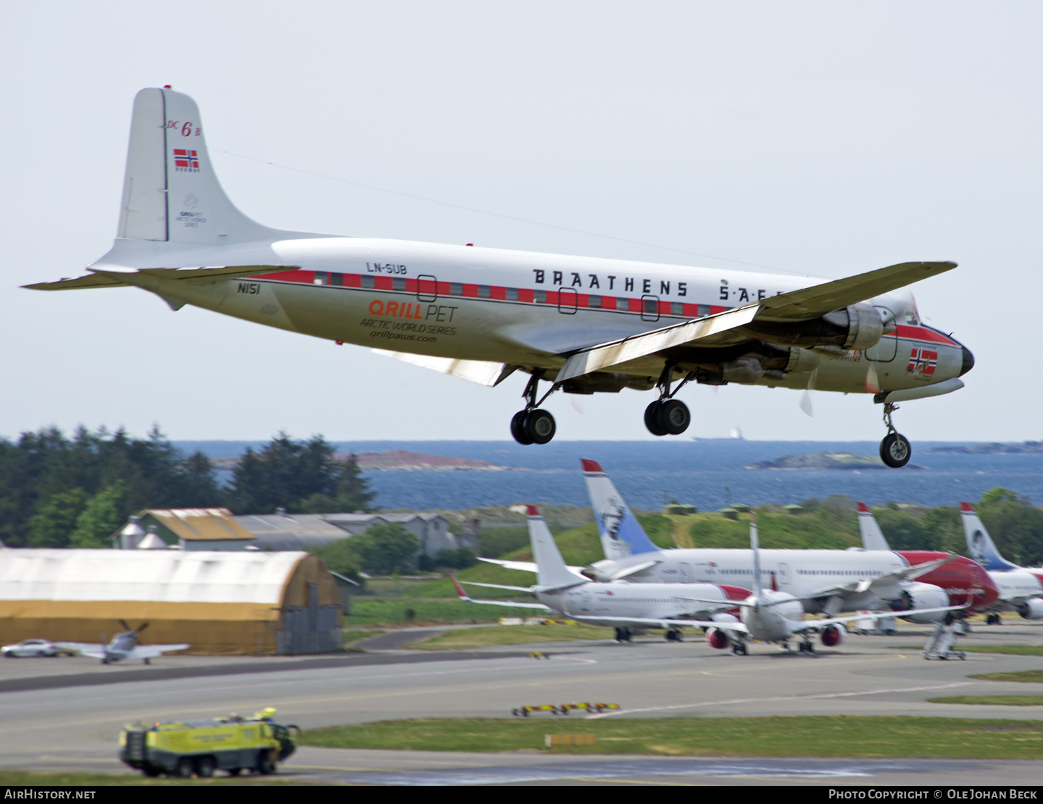 Aircraft Photo of N151 | Douglas DC-6B(F) | Everts Air Cargo | Braathens SAFE | AirHistory.net #681494