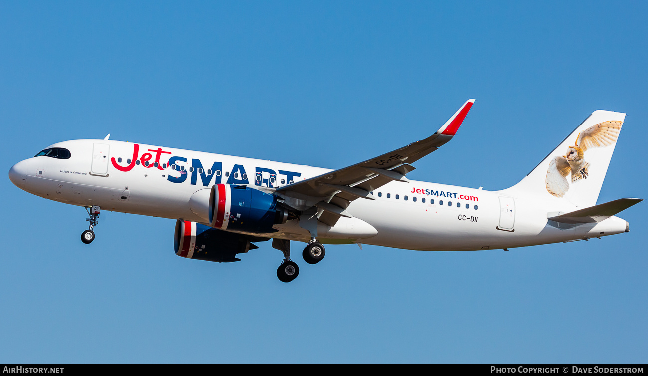 Aircraft Photo of CC-DII | Airbus A320-271N | JetSmart | AirHistory.net #681655