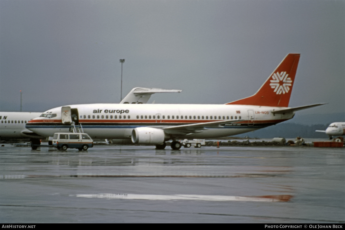 Aircraft Photo of LN-NOS | Boeing 737-33A | Air Europe | AirHistory.net #681677