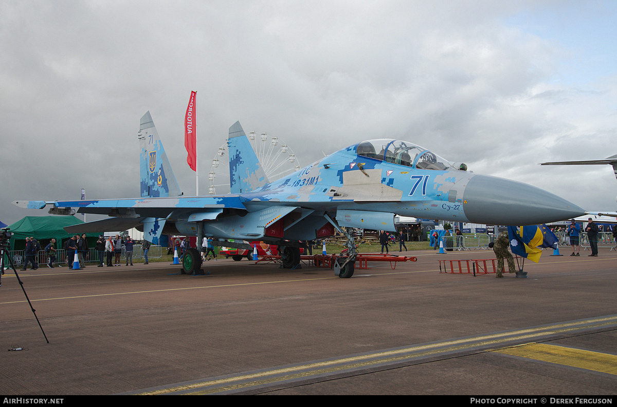 Aircraft Photo of 71 blue | Sukhoi Su-27UBM1 | Ukraine - Air Force | AirHistory.net #681688
