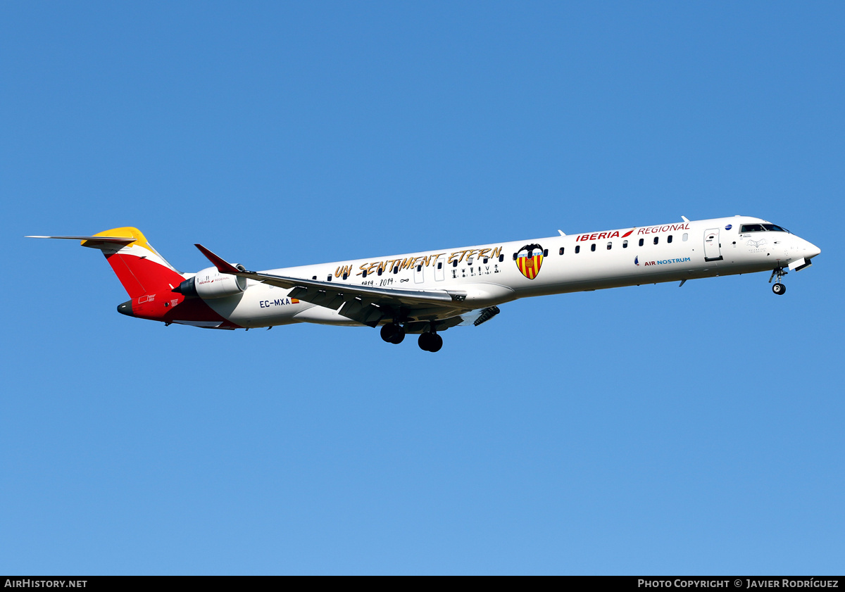 Aircraft Photo of EC-MXA | Bombardier CRJ-1000 (CL-600-2E25) | Iberia Regional | AirHistory.net #681736