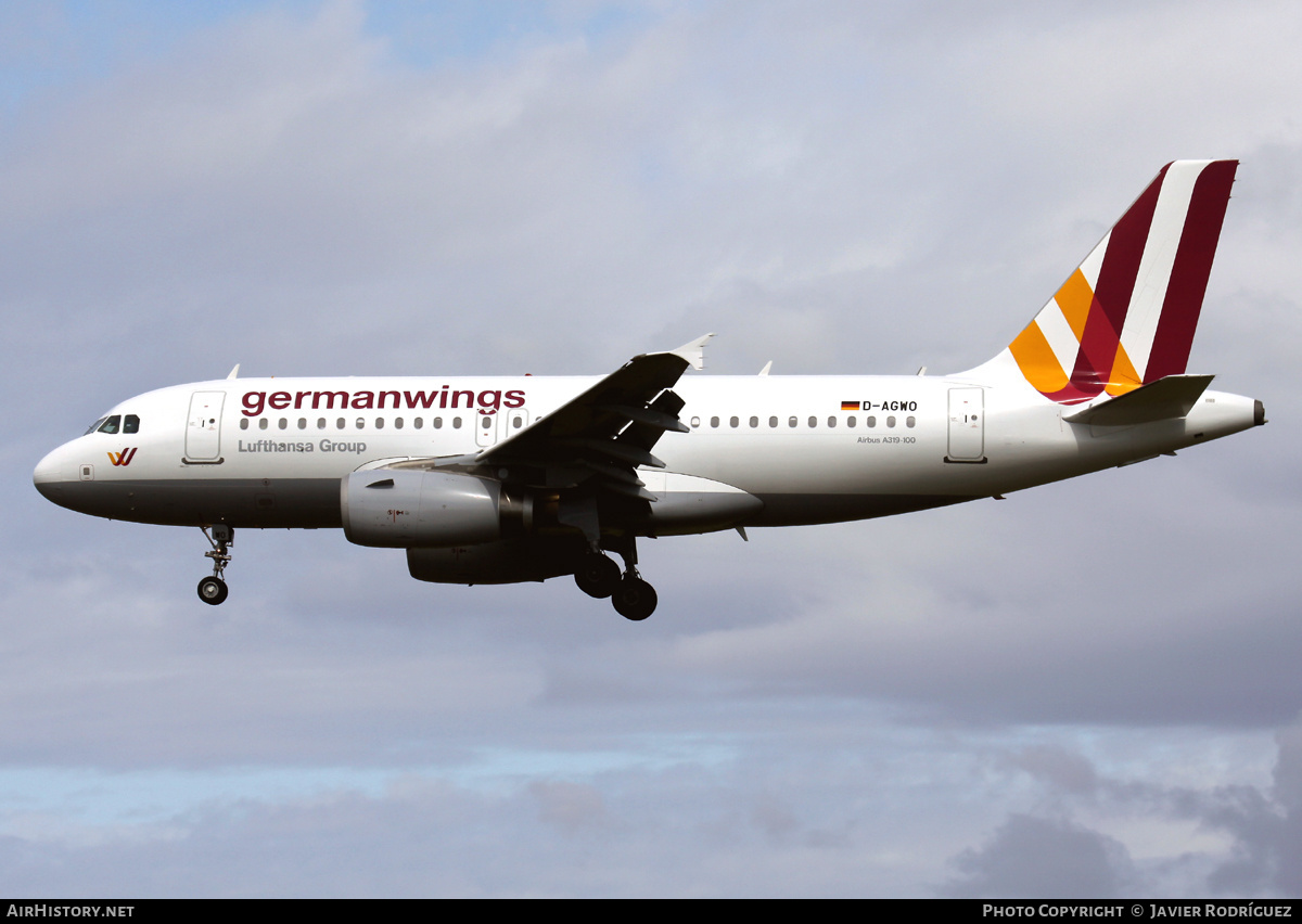 Aircraft Photo of D-AGWO | Airbus A319-132 | Germanwings | AirHistory.net #681746