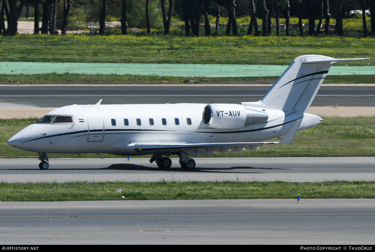 Aircraft Photo of VT-AUV | Bombardier Challenger 605 (CL-600-2B16) | AirHistory.net #681756