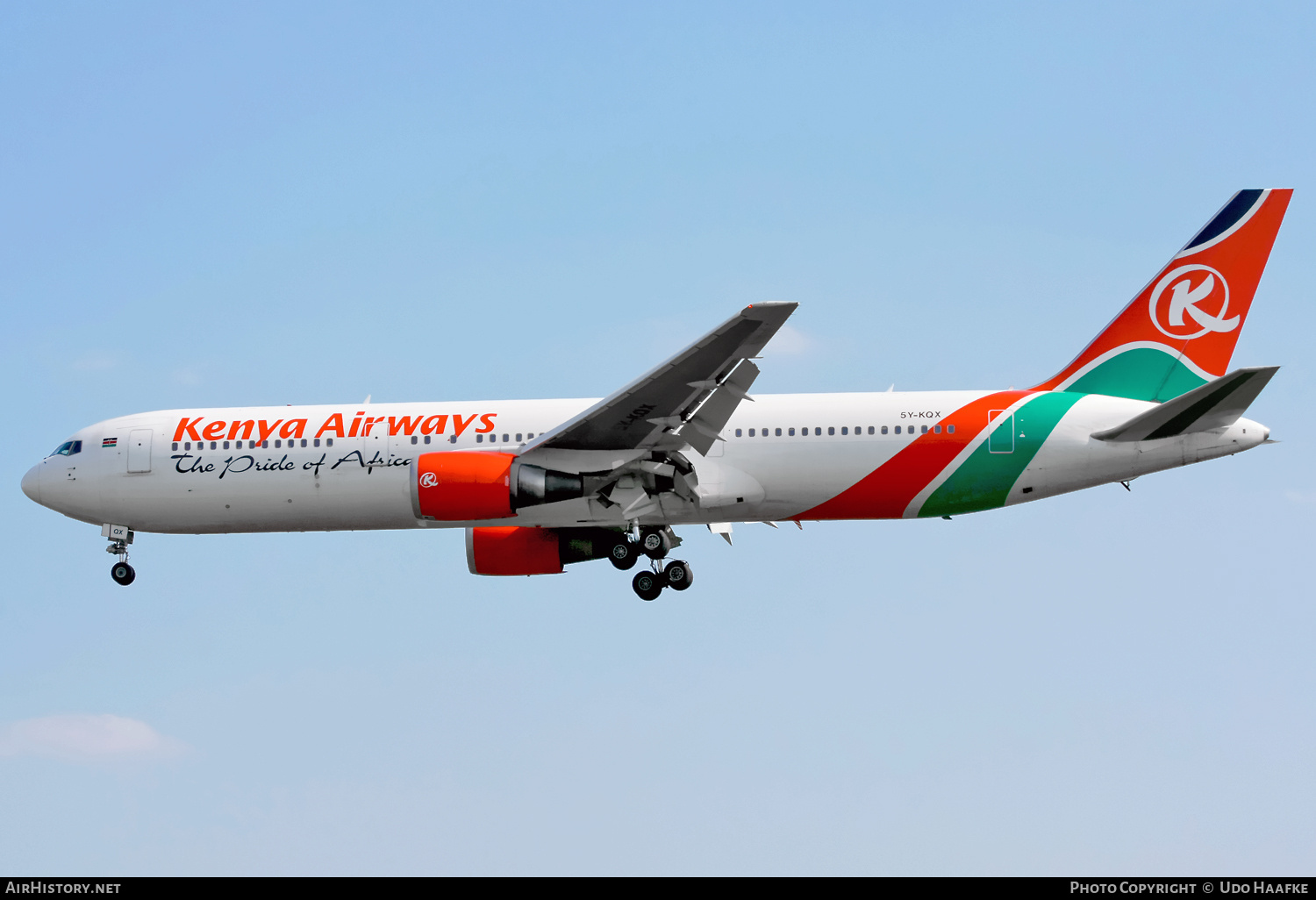 Aircraft Photo of 5Y-KQX | Boeing 767-36N/ER | Kenya Airways | AirHistory.net #681852