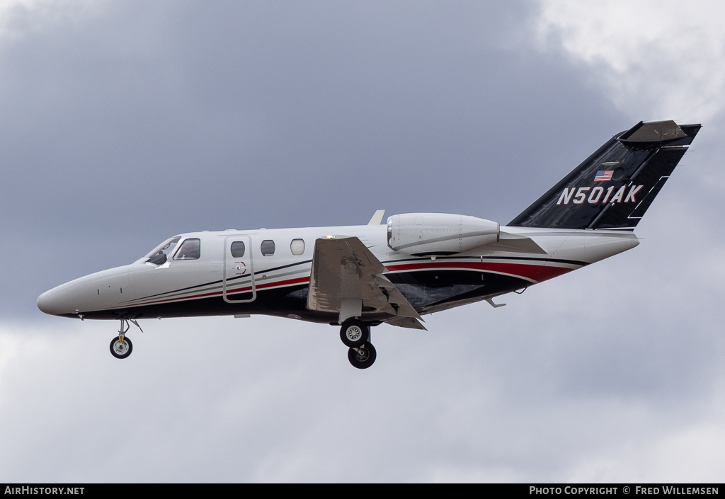 Aircraft Photo of N501AK | Cessna 525 CitationJet CJ1+ | AirHistory.net #681888