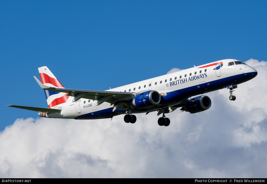 Aircraft Photo of G-LCAE | Embraer 190SR (ERJ-190-100SR) | British Airways | AirHistory.net #681915