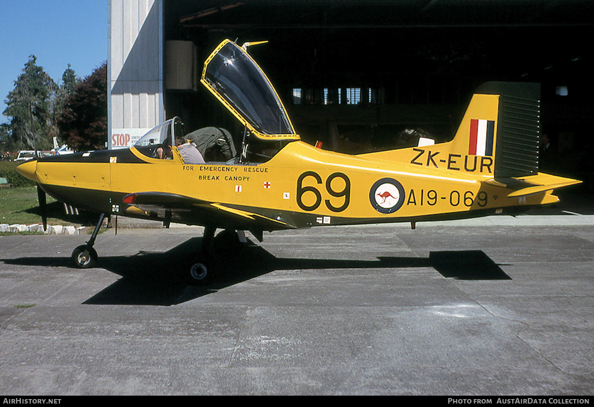 Aircraft Photo of ZK-EUR / A19-069 | New Zealand CT-4A Airtrainer | Australia - Air Force | AirHistory.net #682119